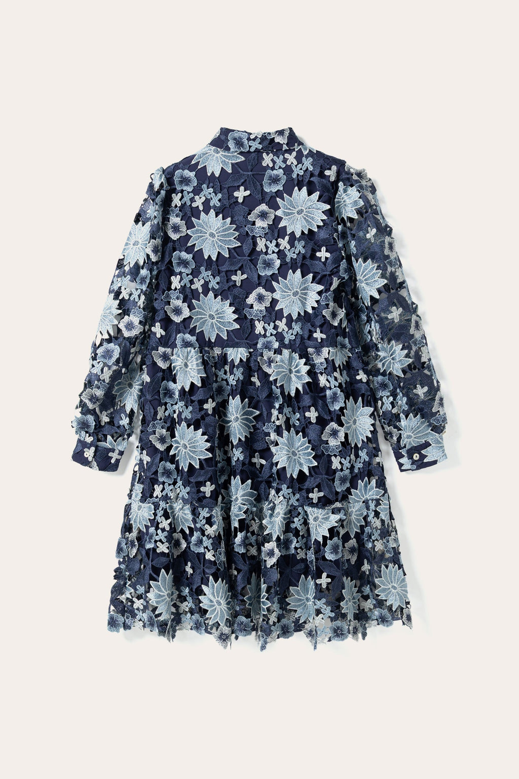 Star LS Dress Dark Blue Mix