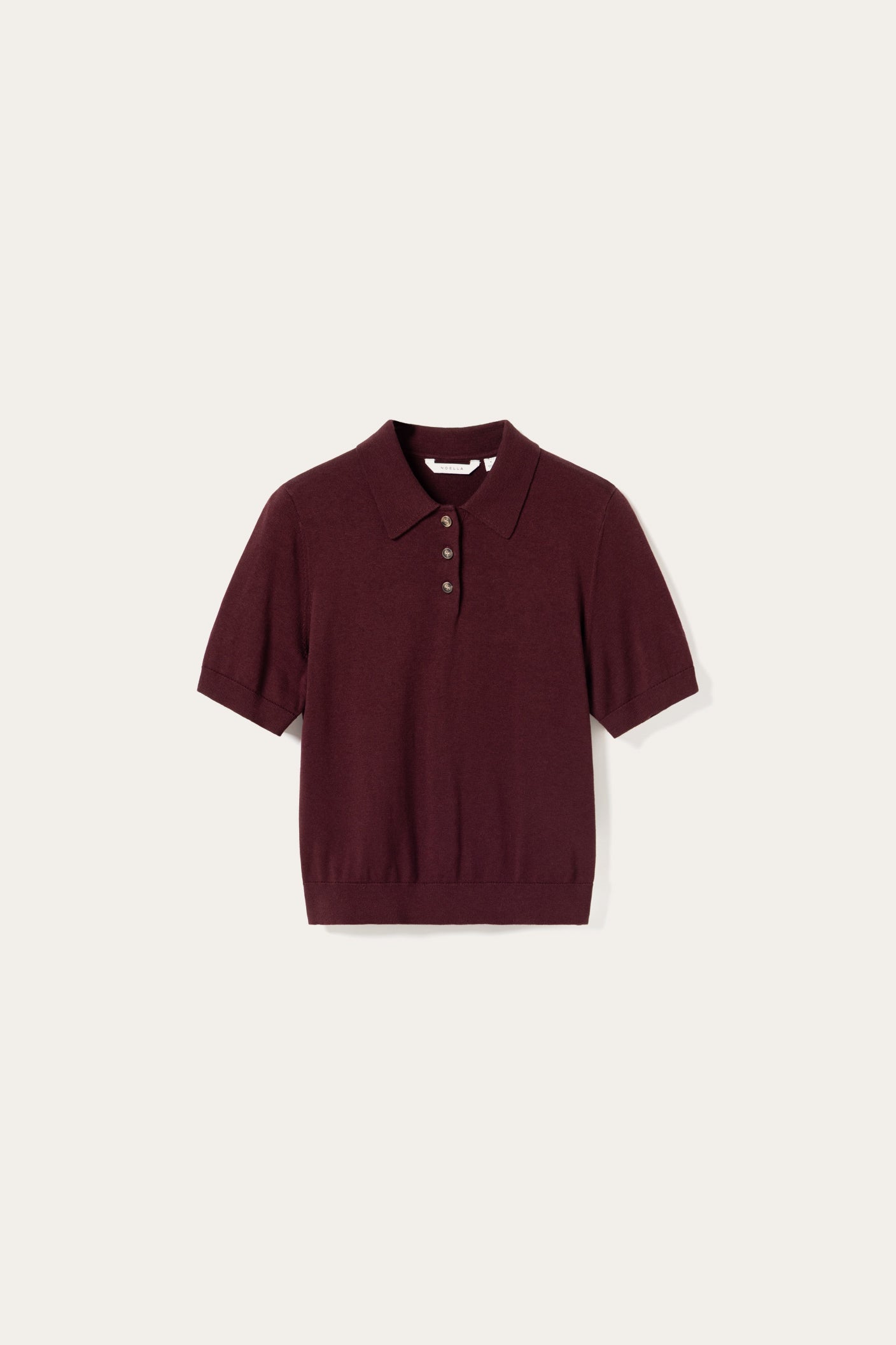N-Maxine SS Knit Burgundy