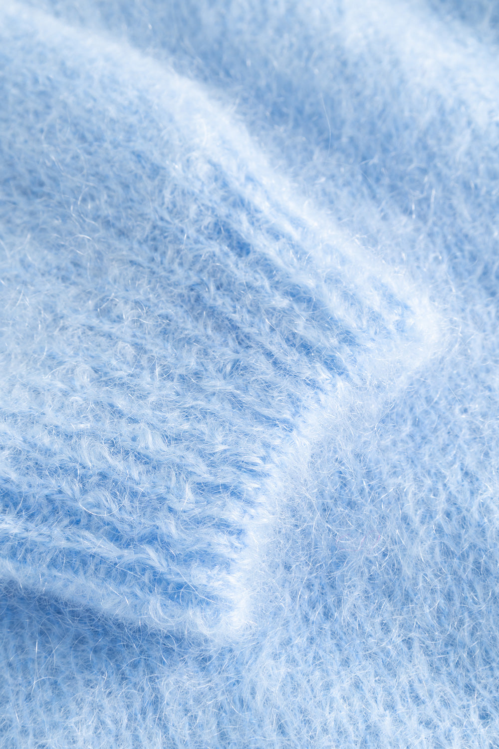 N-Latora Mohair Knit Baby Blue