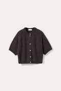 N-Kae SS Knit Cardigan Chocolate
