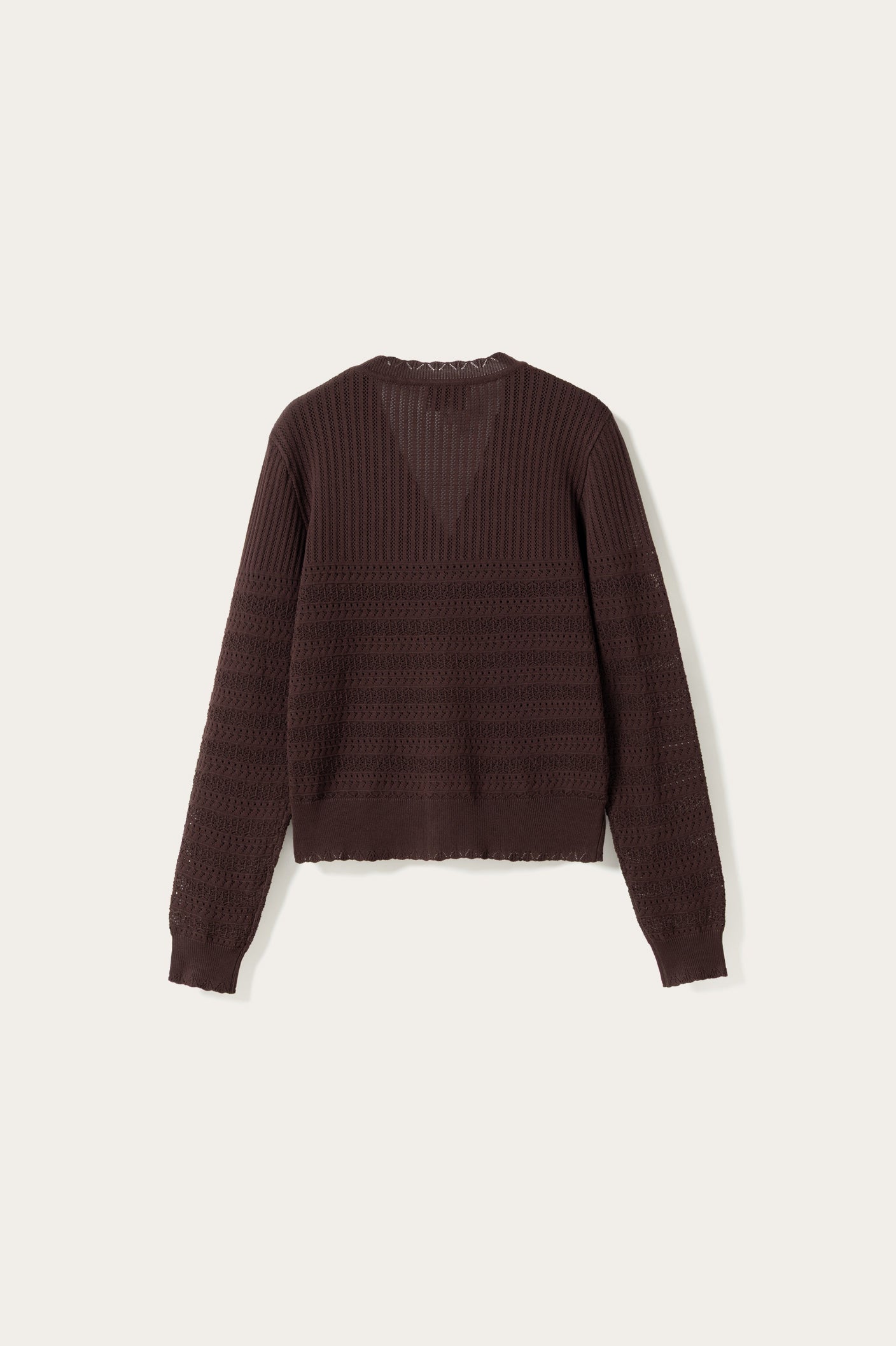 N-Margrit Knit Cardigan Mahogany