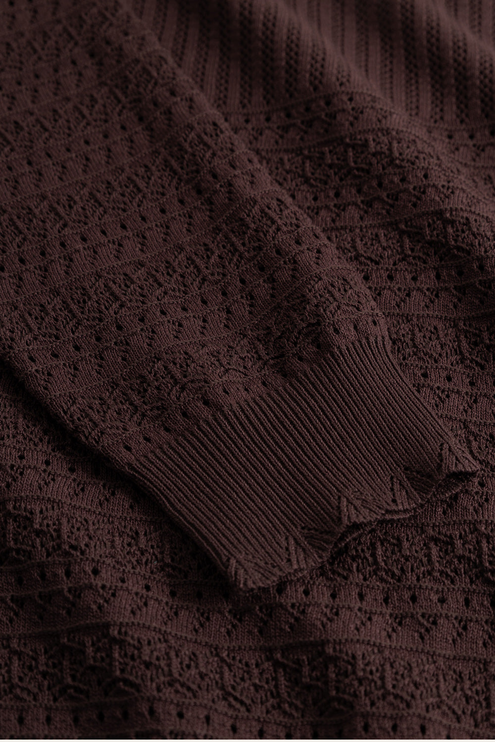 N-Margrit Knit Cardigan Mahogany