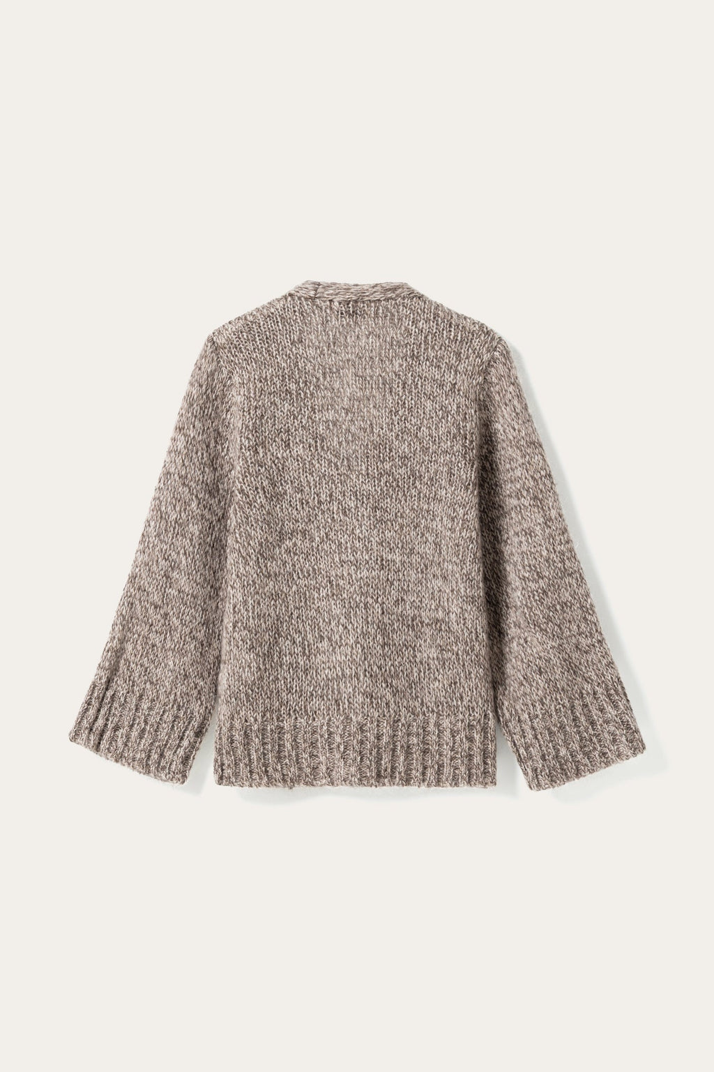 N-Maile Knit Cardigan Grey Beige Mix
