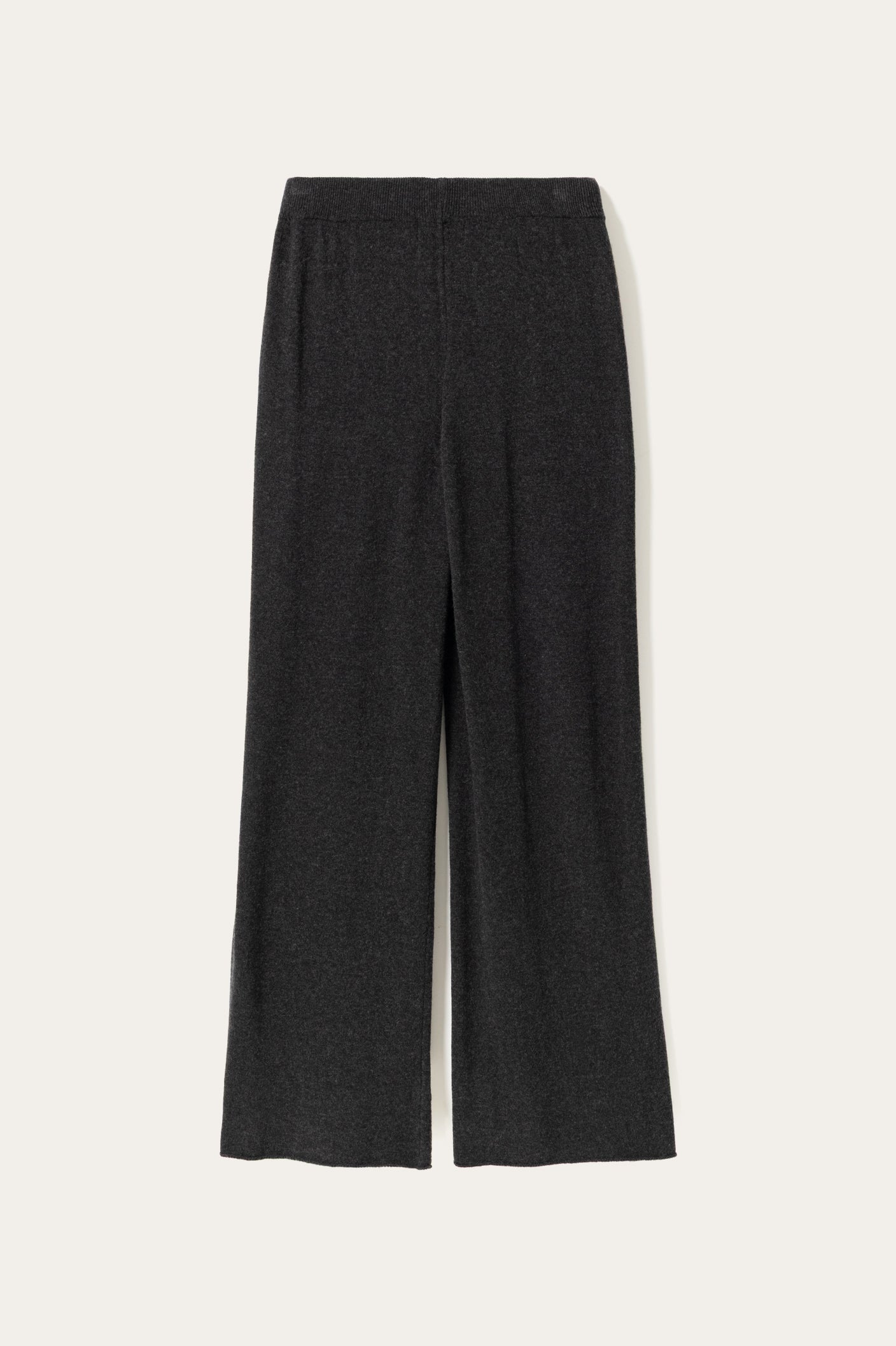 N-Melodee Knit Pants Dark Grey Melange