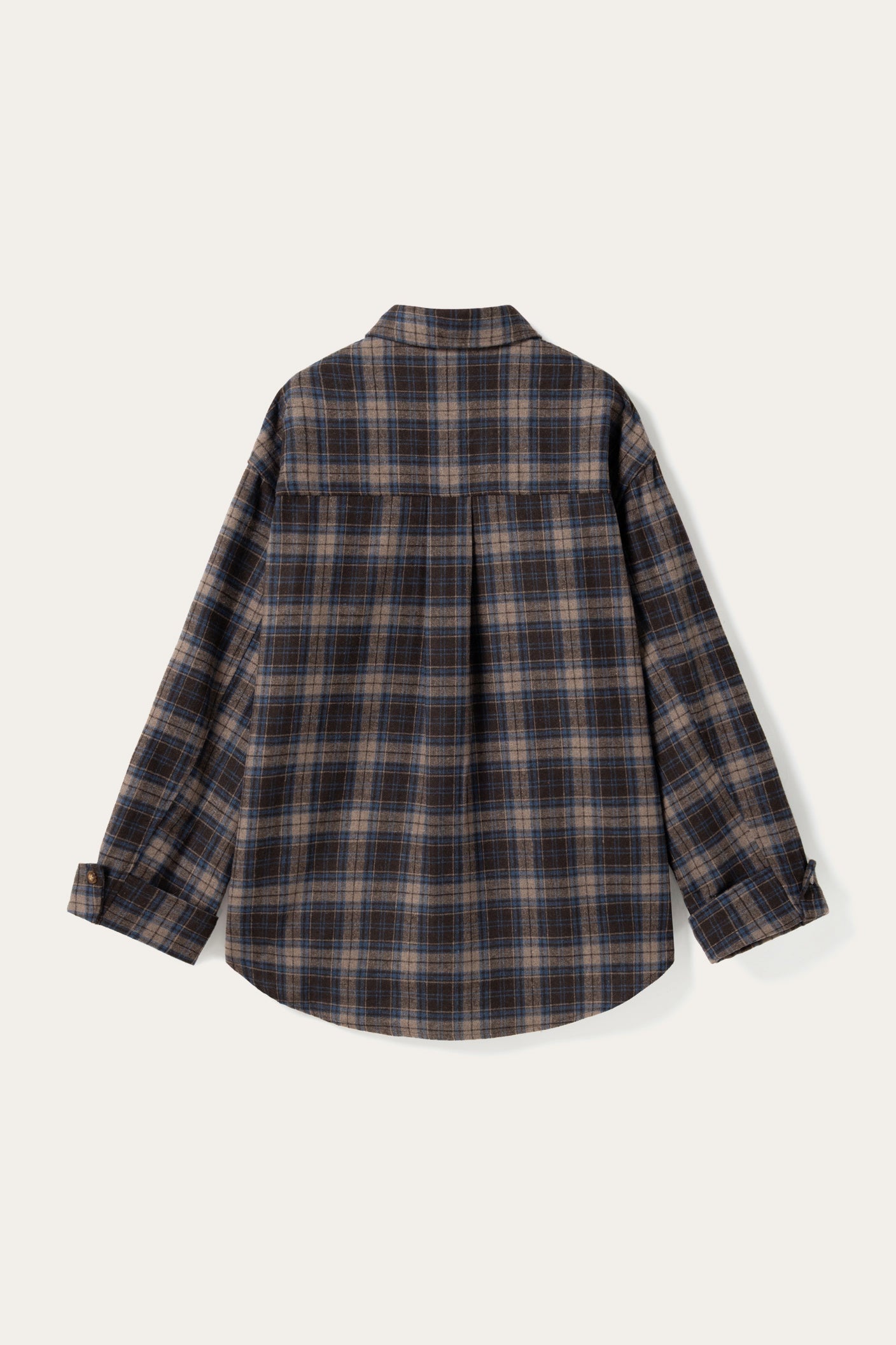 N-Marlon Shirt Brown Blue Check