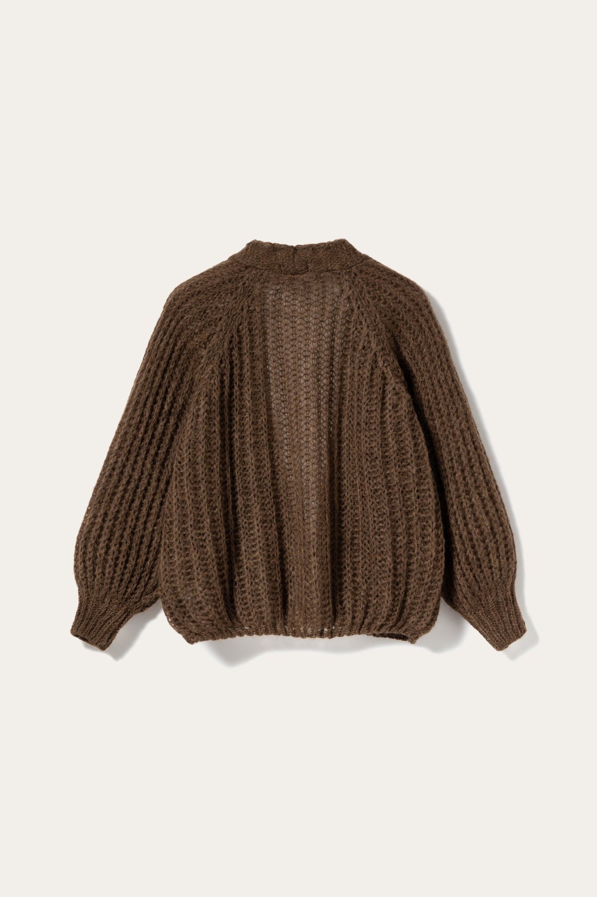 Joseph Knit Cardigan Chocolate Melange