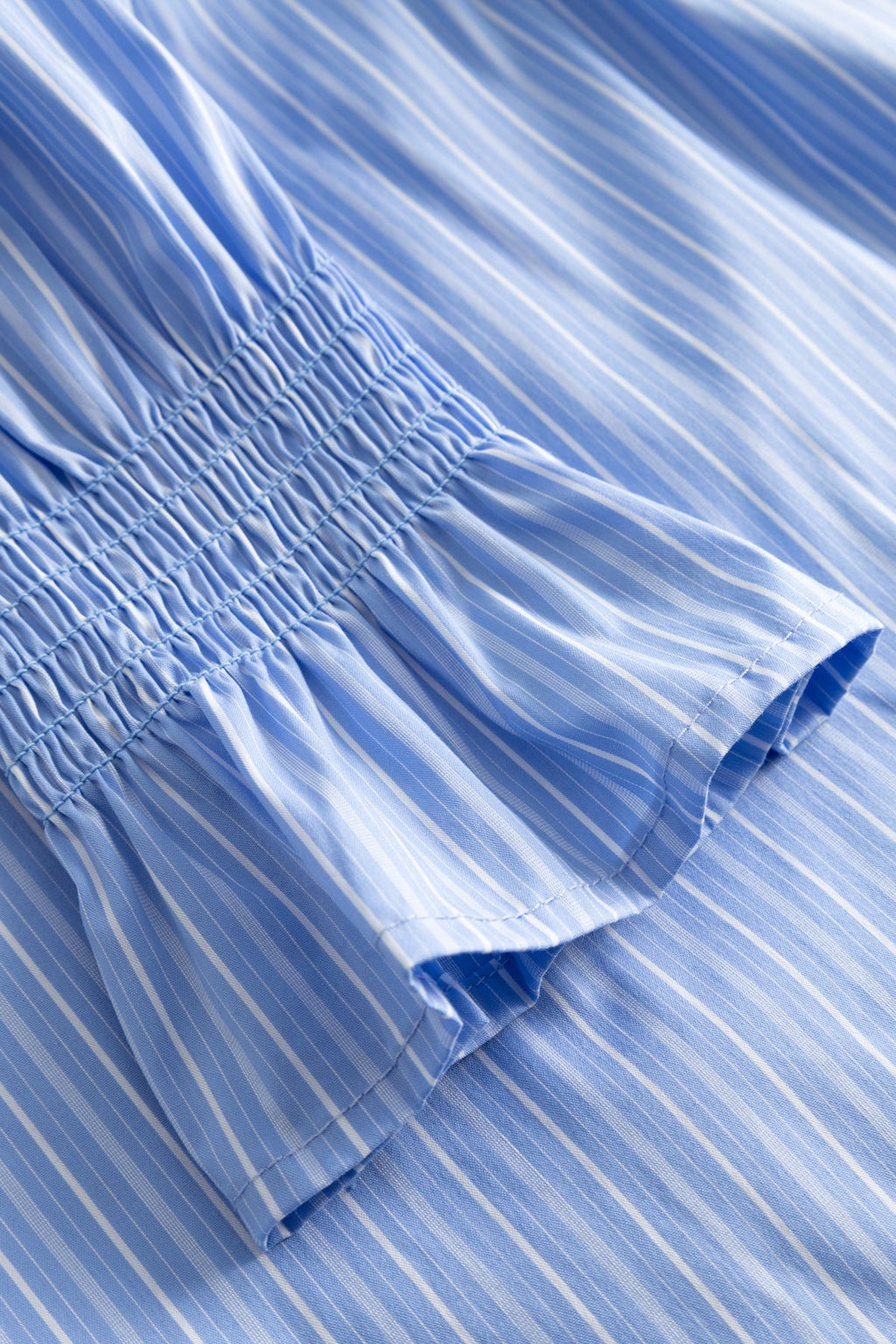 Lucina Blouse Blue White Stripe