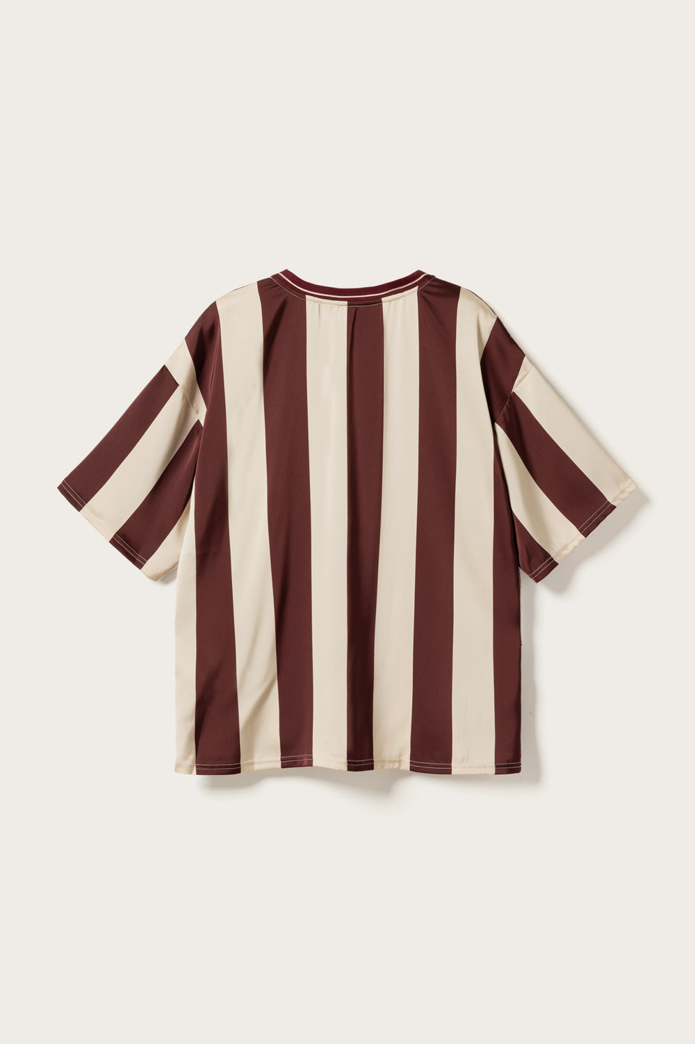 Lucena Blouse Mahogany Ivory Stripe