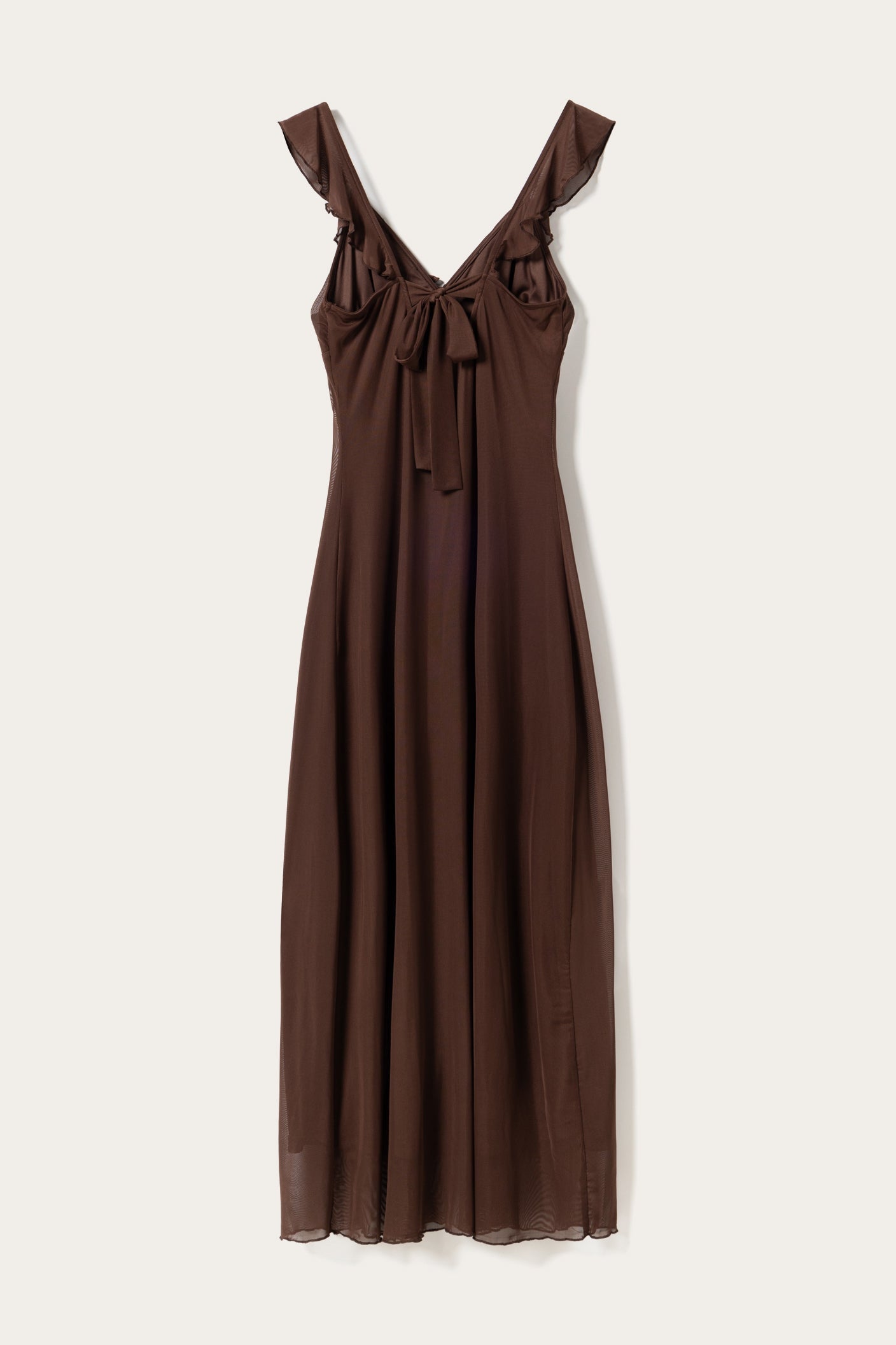 tawny brown dress The Seersucker Puff Sleeve Dress