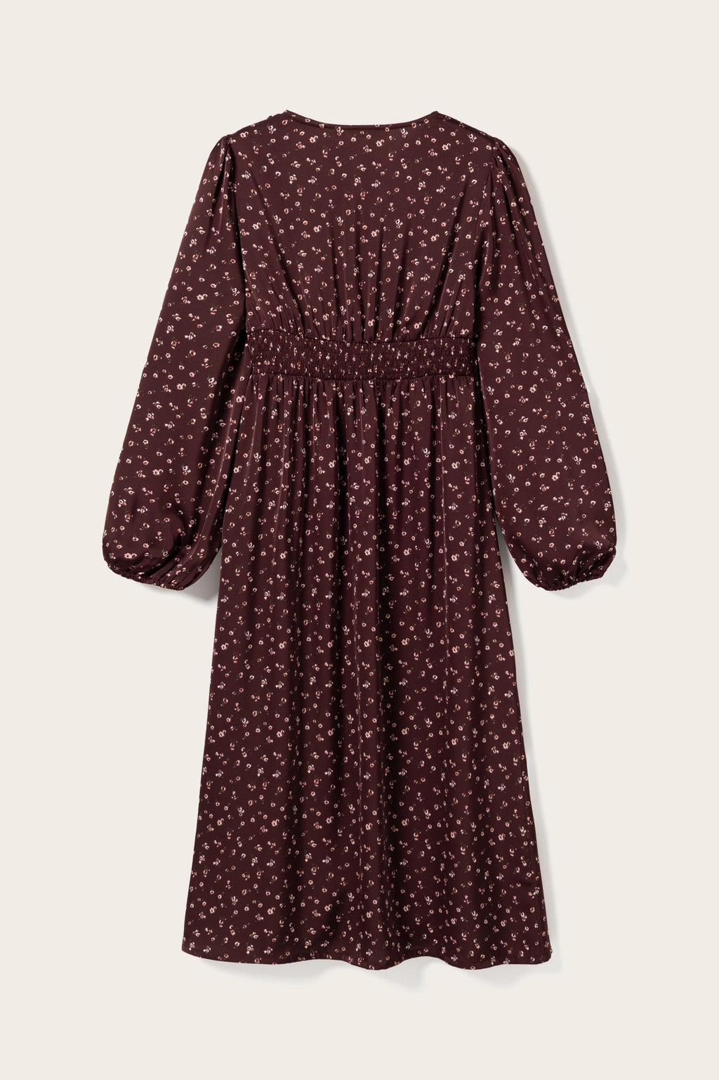 N-Lilith Dress Dwyn Burgundy Print