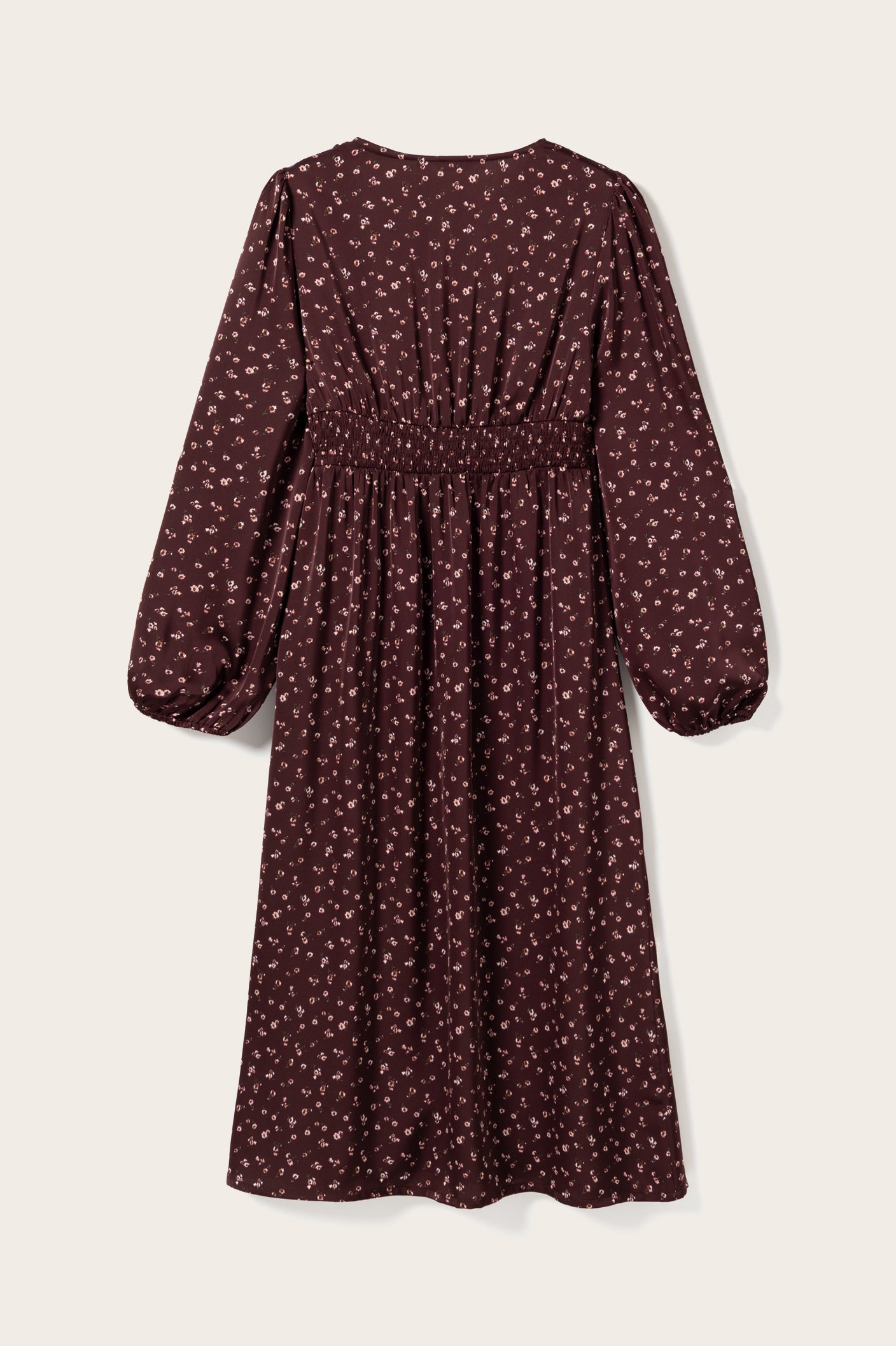 N-Lilith Dress Dwyn Burgundy Print