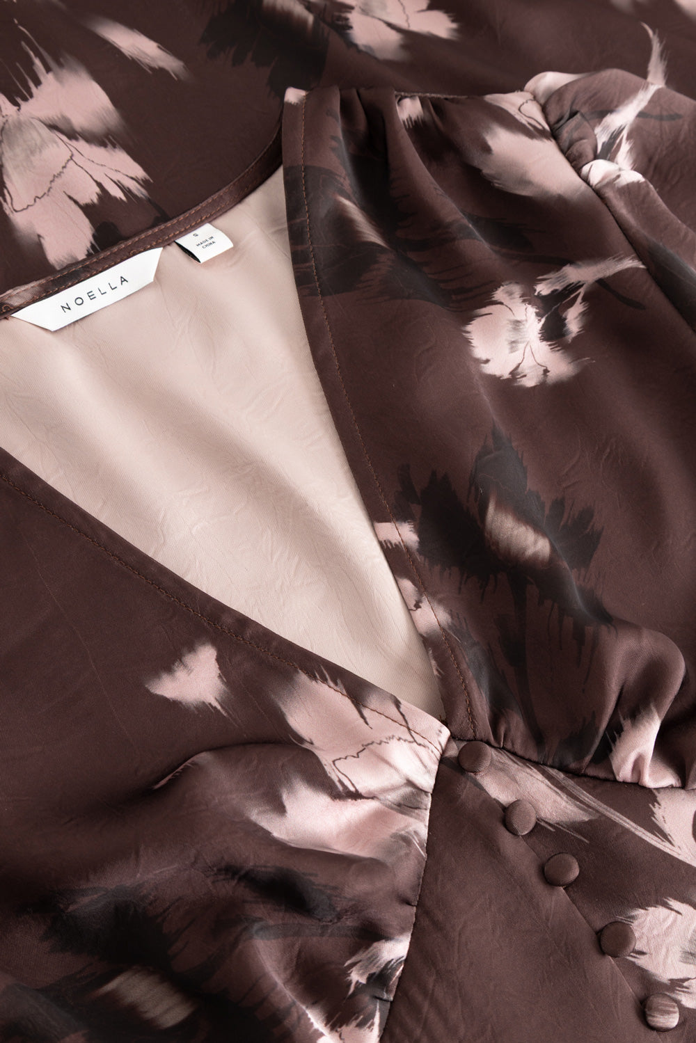 N-Lilith Dress Dena Burgundy Print