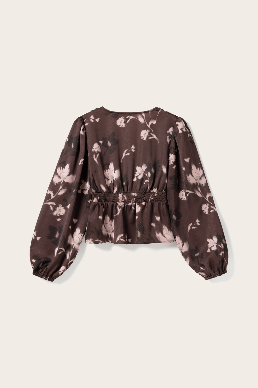 N-Lilith LS Top Dena Burgundy Print