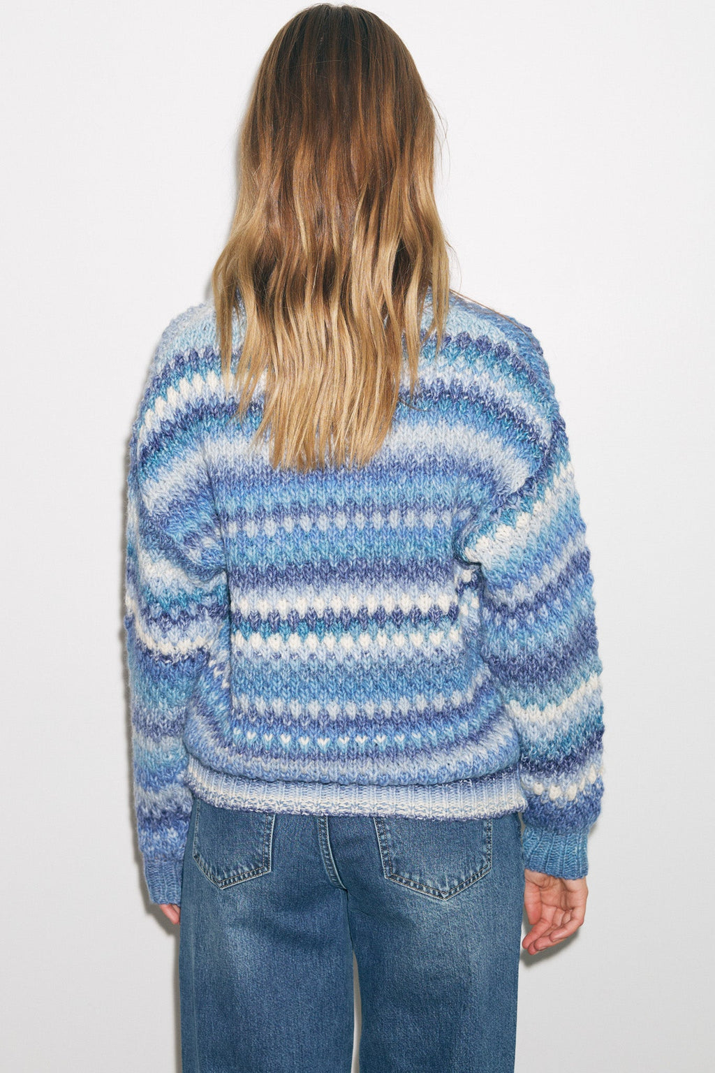 Gio Knit Sweater Sky Mix