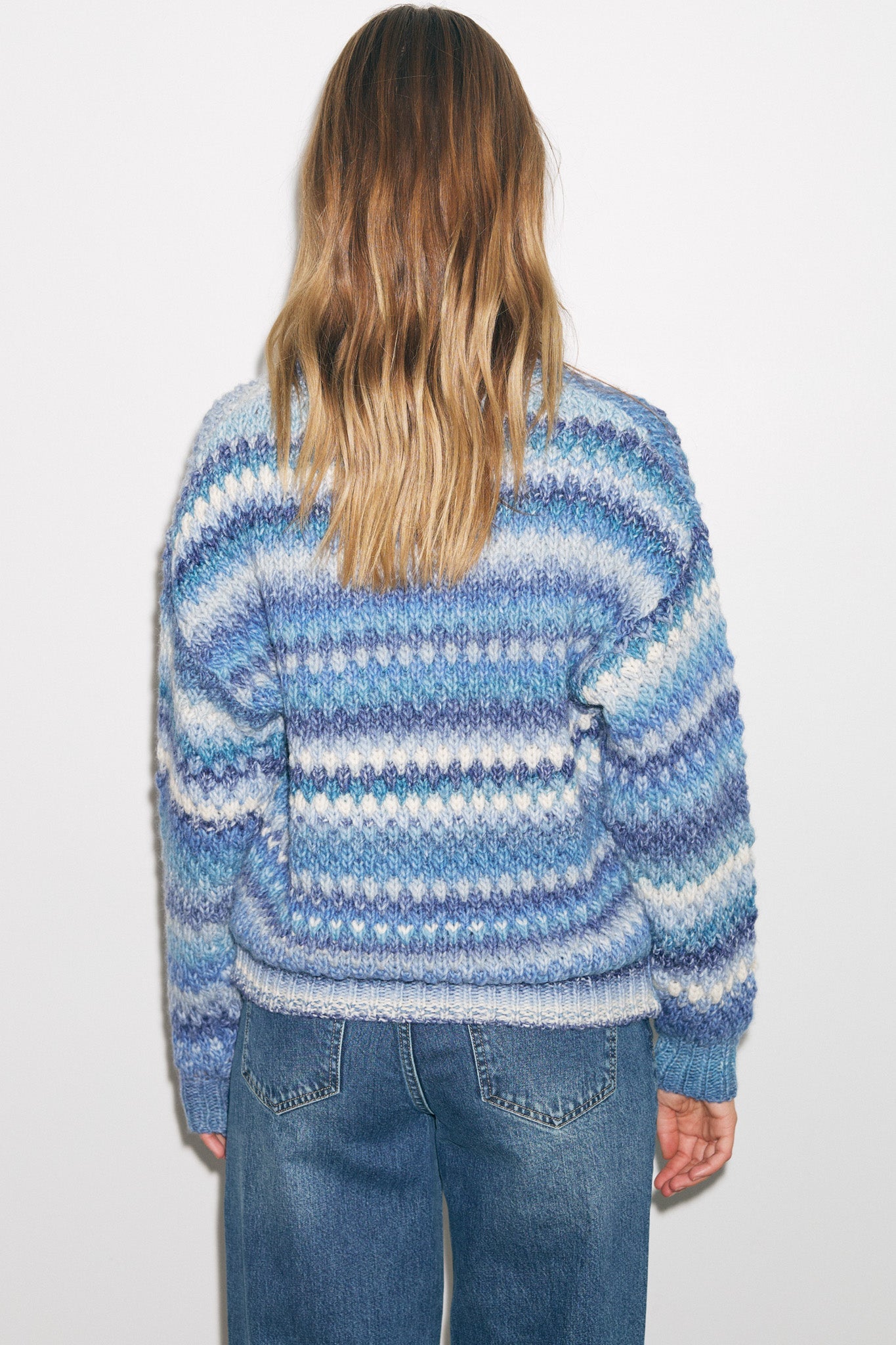 Gio Knit Sweater Sky Mix