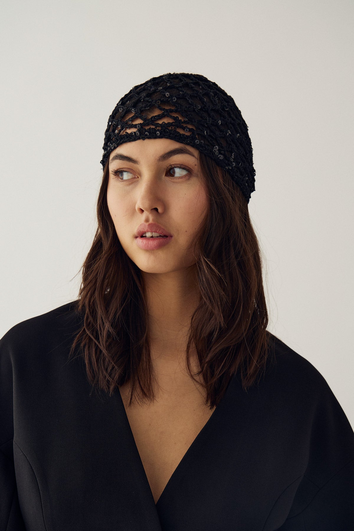 N-Mariposa Knit Hat Black