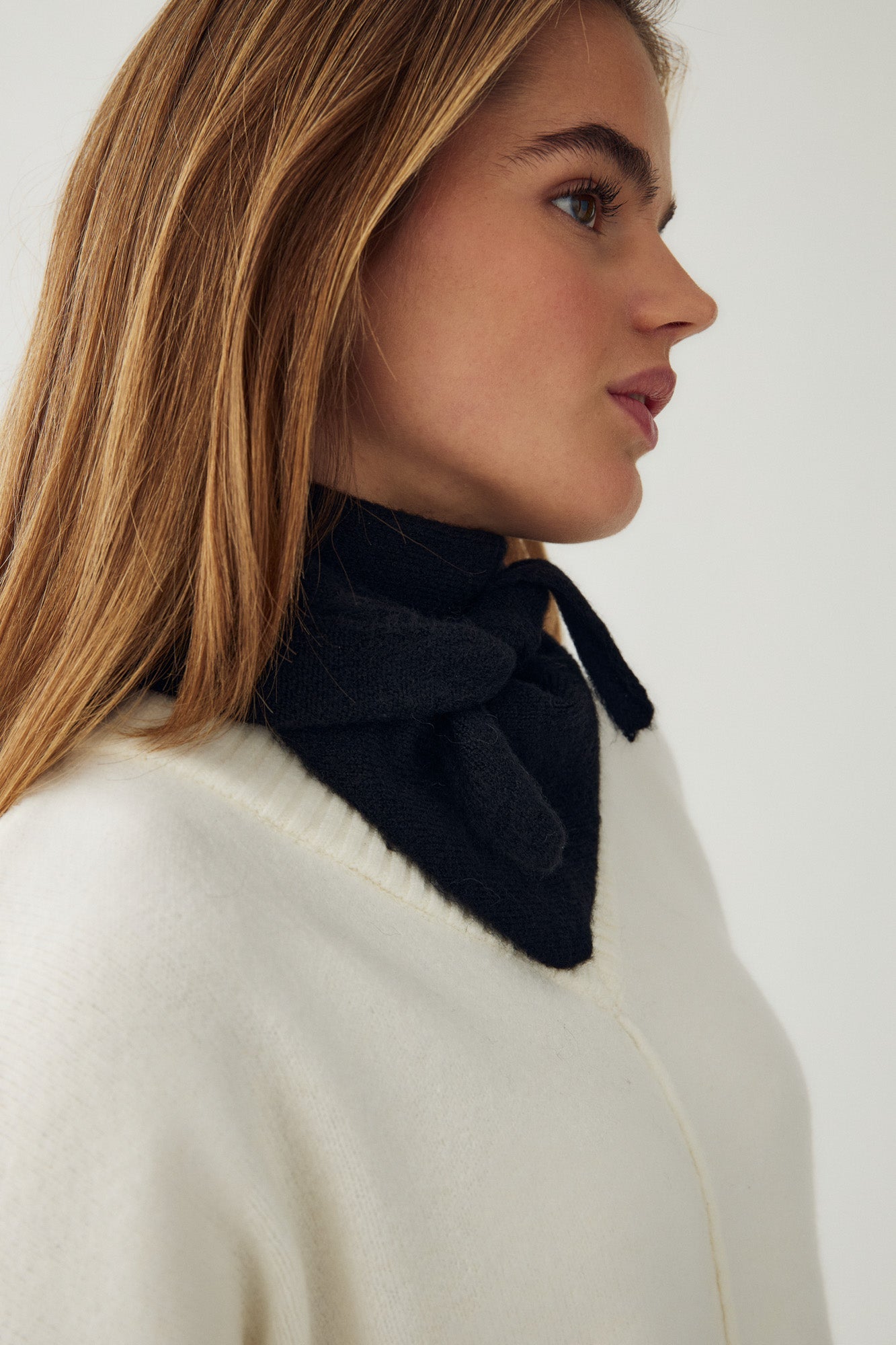 N-Loenetta Knit Scarf Black