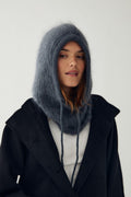 N-Merle Knit Balaclava Medium Grey Melange