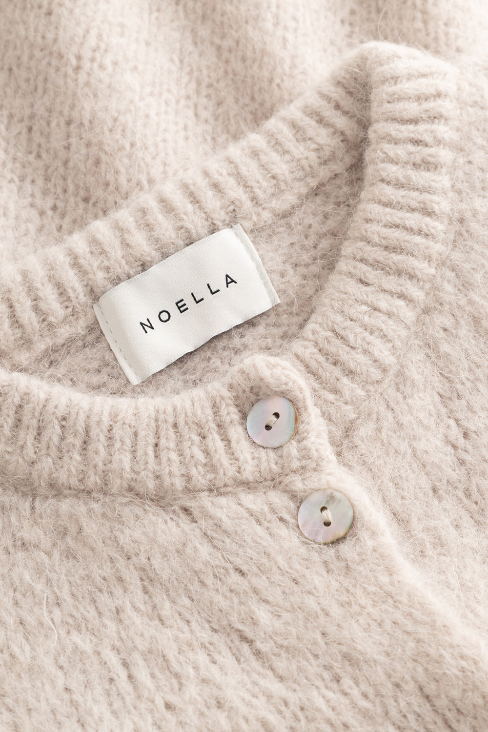 N-Kae SS Knit Cardigan Oyster