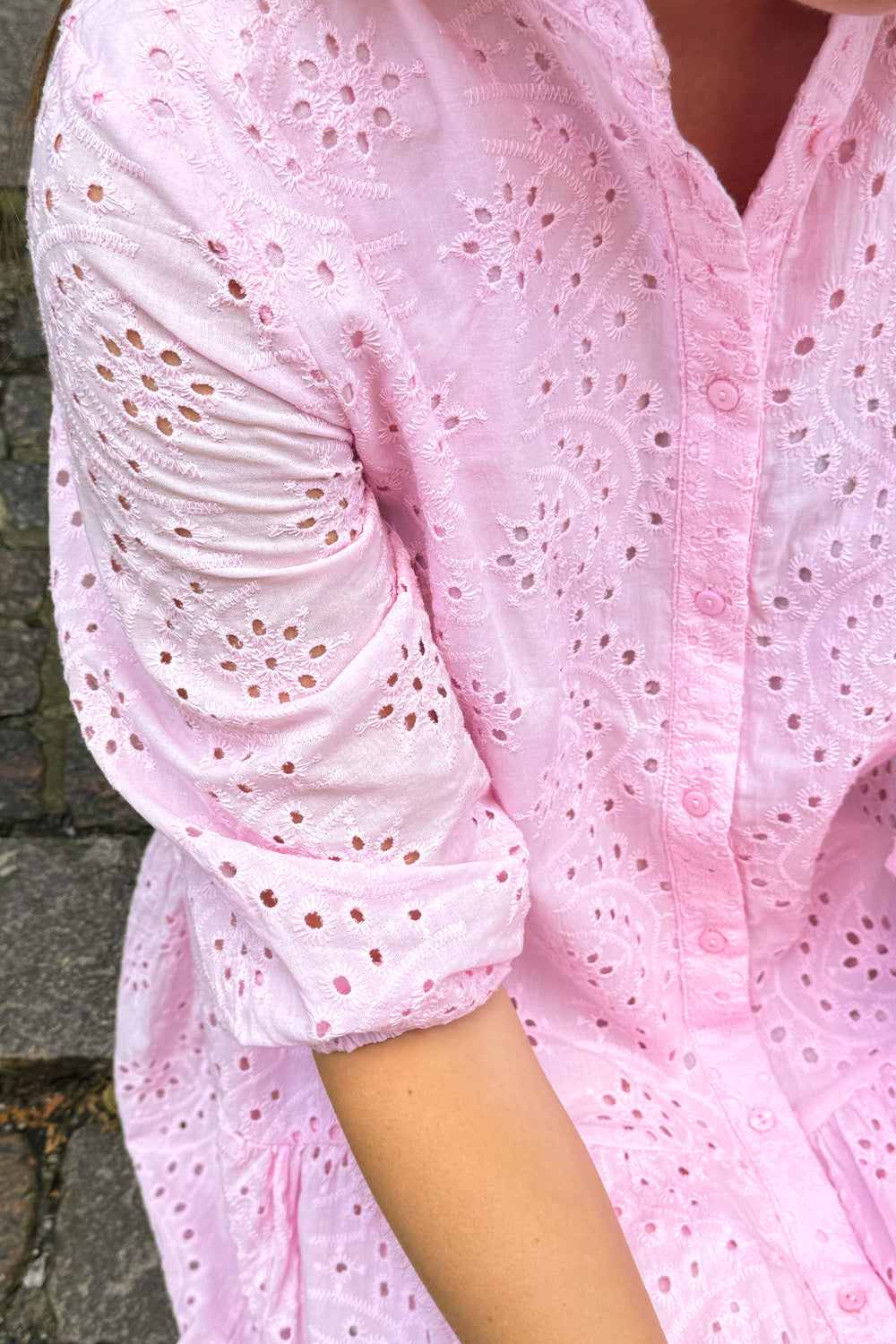 Imogene Dress Cotton Anglaise Light Pink