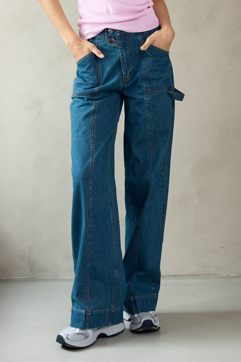 Noellas Kandice Jeans Vintage Blue Wash. Køb jeans hos www.noellafashion.dk
