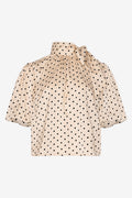 Kesha Blouse Carmine White Print