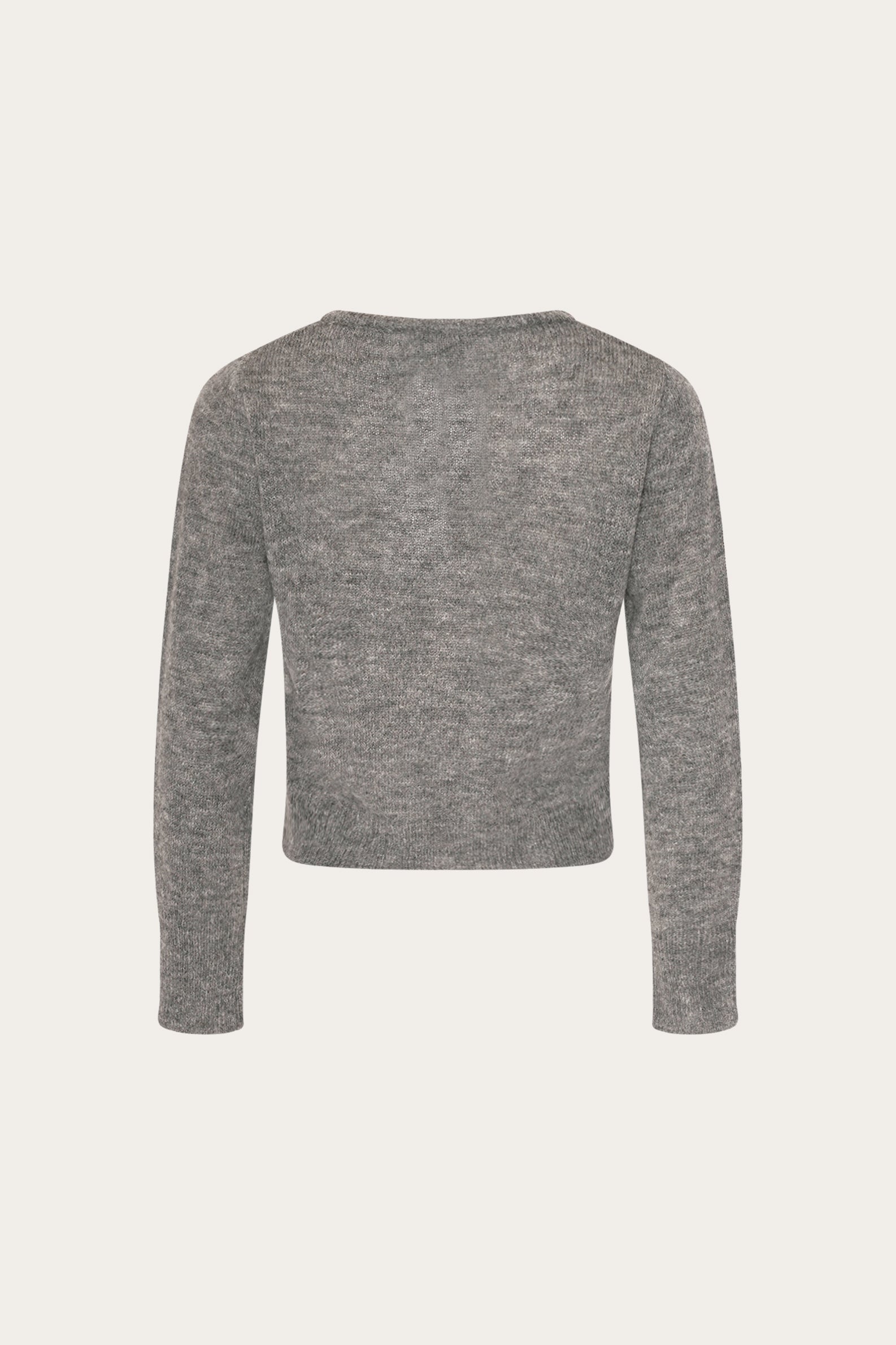 Lya Knit Cardigan Dark Grey Melange