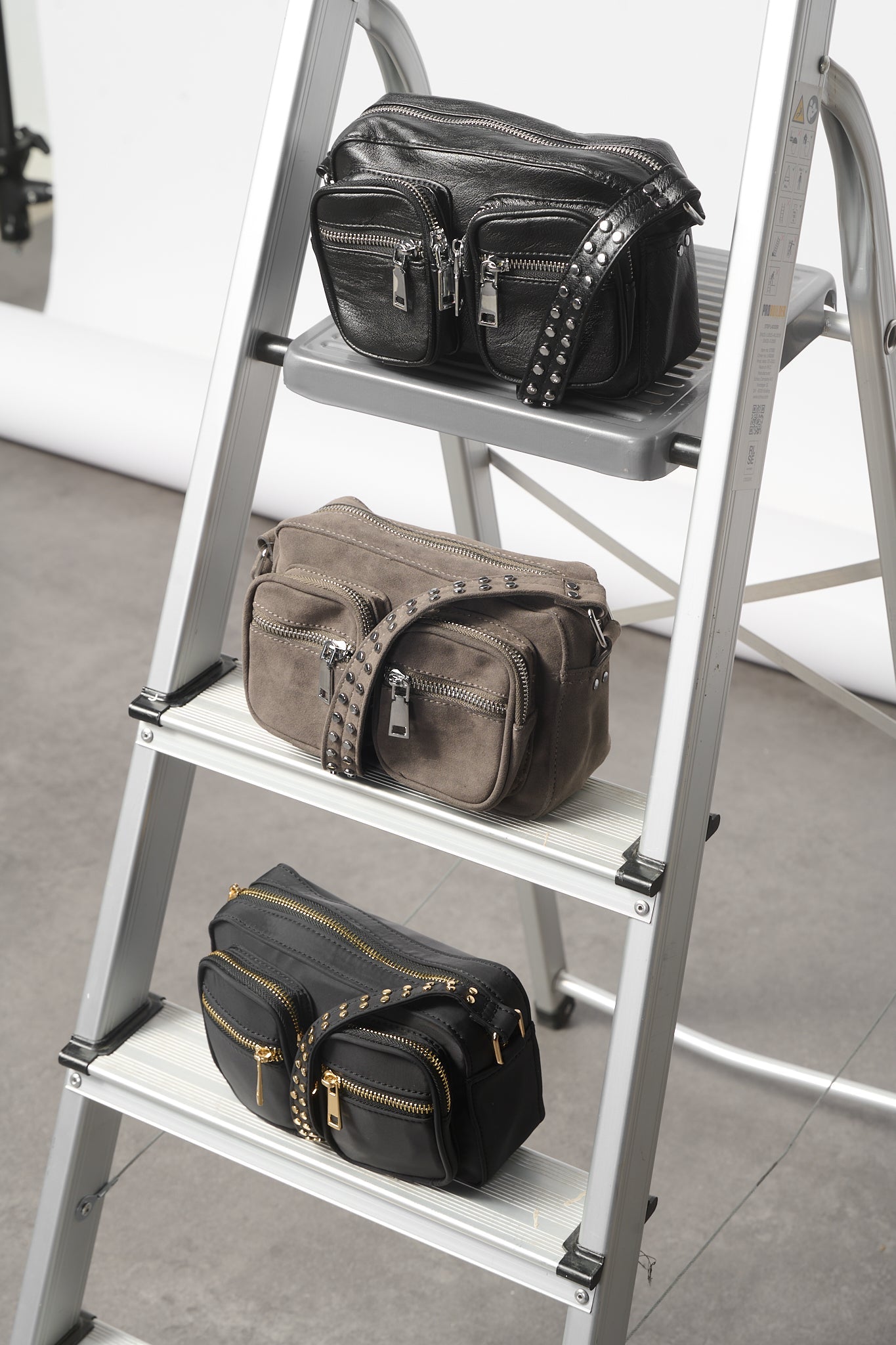 Kendra Bag Black Leather Look Black Leather Look