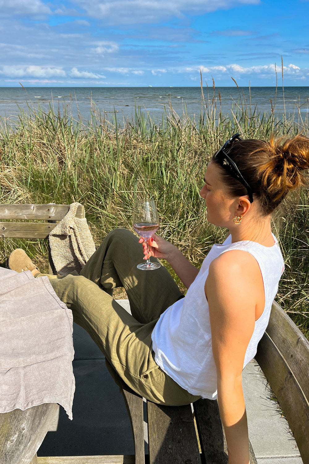 Samira Linen Pants Khaki