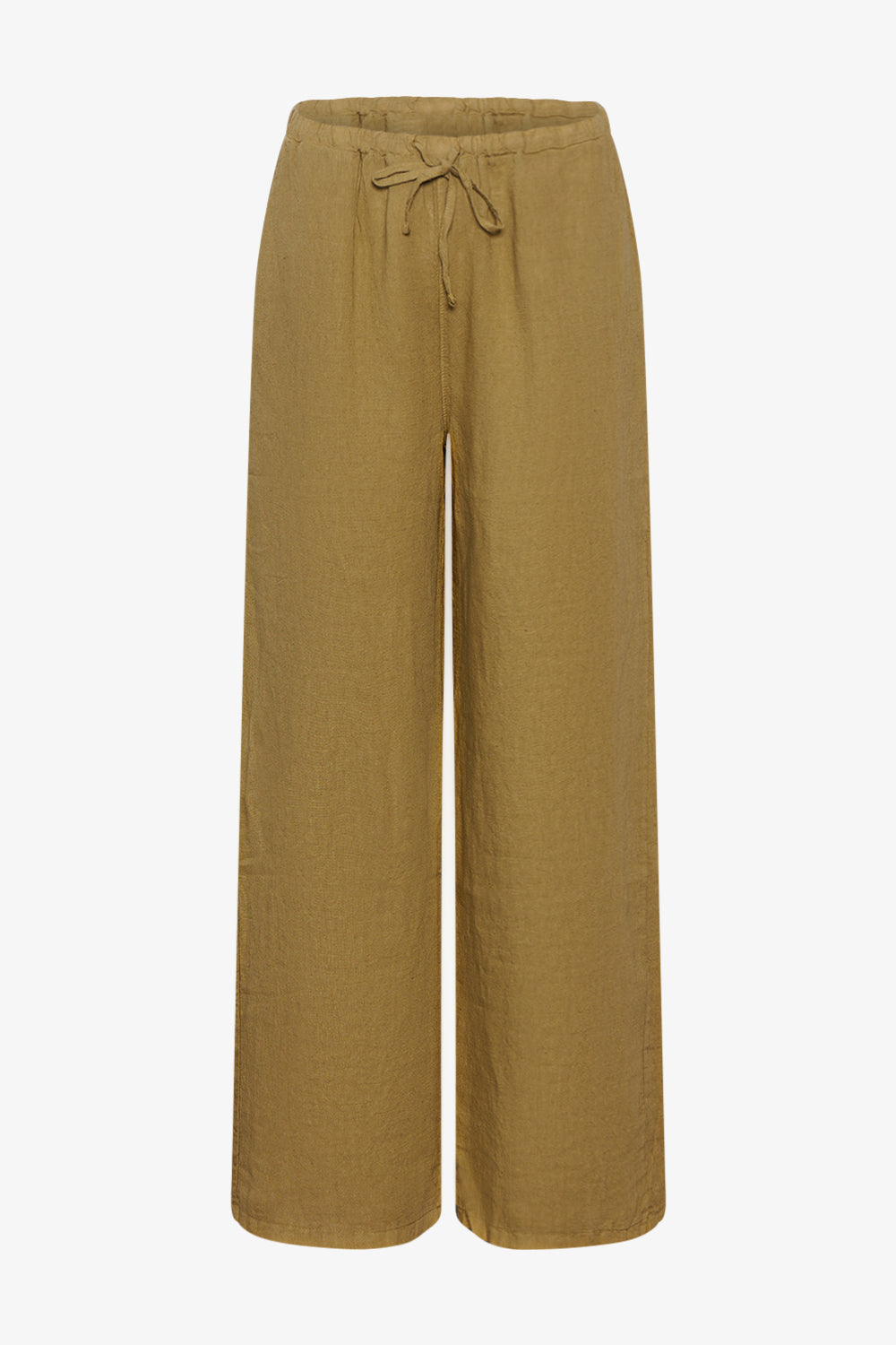Noellas Samira Linen Pants Khaki. Køb Bukser hos www.noellafashion.dk